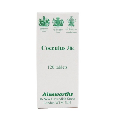 Ainsworths Cocculus 30c 120 tabs